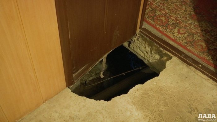 обрушение пола жанаозен