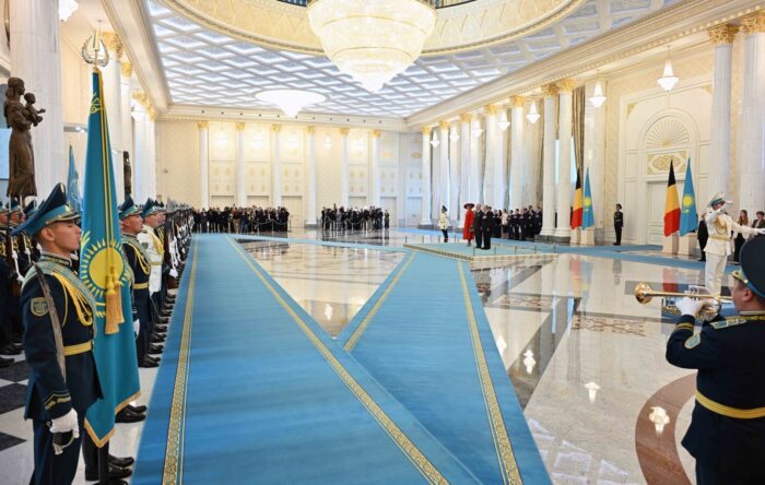 Токаев встретил короля Бельгии Филиппа и королеву Матильду в Астане