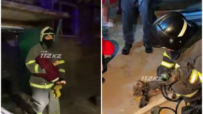 Пожар в пятиэтажке Сатпаева: спасли 14 человек и кошку