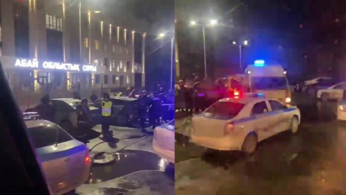 В Семее иностранец совершил самоподжог у облсуда: он был потерпевшим по делу