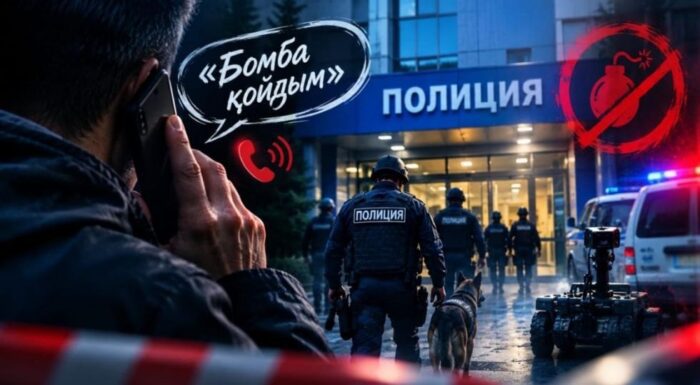 Ложный звонок о бомбе в полиции Алматы обернулся задержанием 56-летнего мужчины
